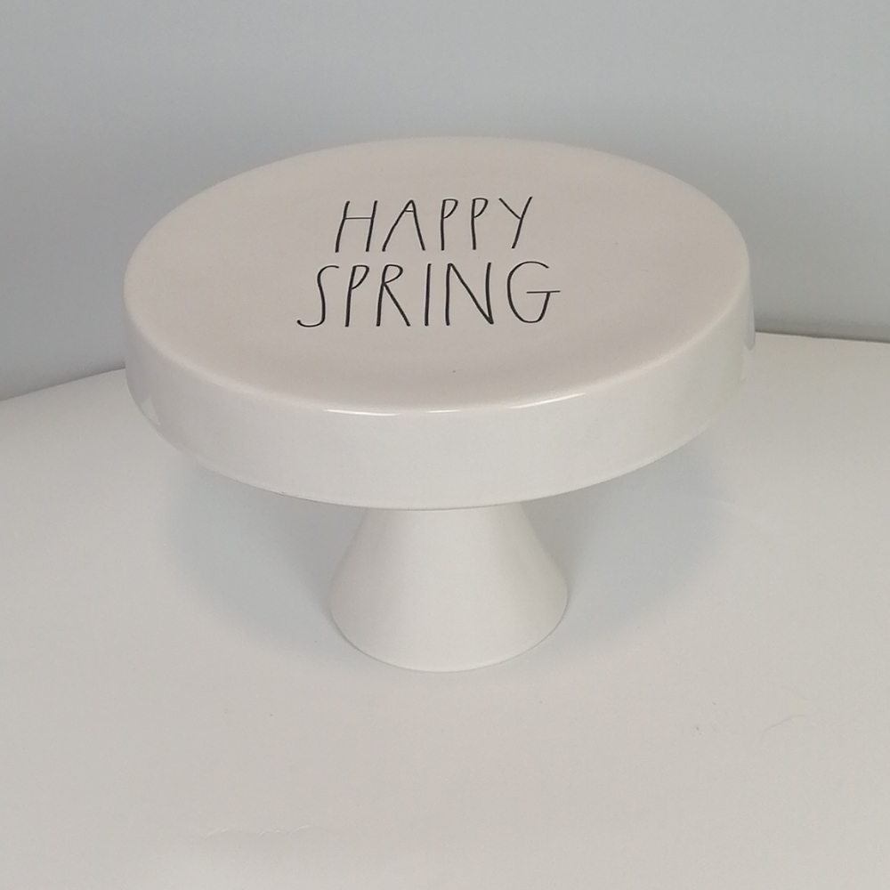 Rae Dunn Happy Spring Cake Stand